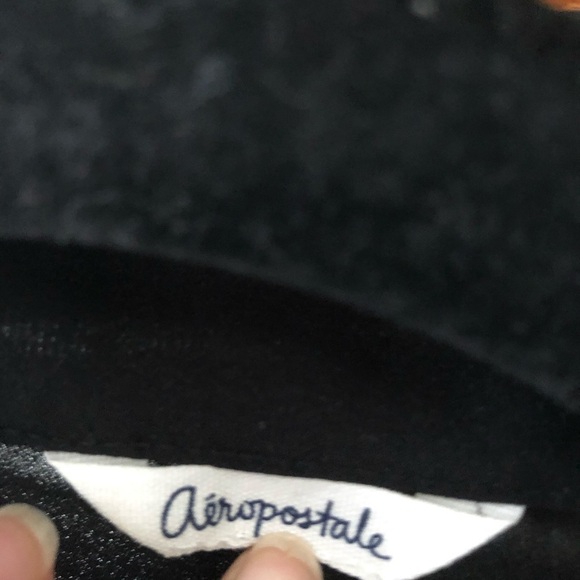 Aeropostale Black Sheer Button-down Shirt - Picture 9 of 9